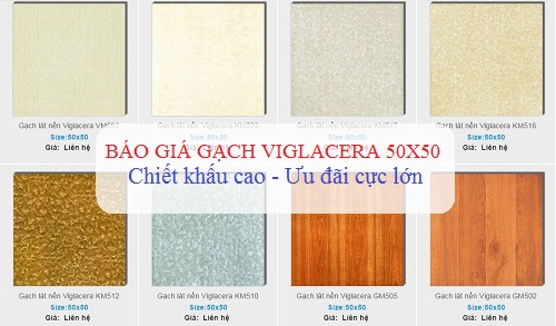 Bảng giá Gạch lát nền Viglacera 50×50 Đẹp, Mới, Rẻ nhất 2022