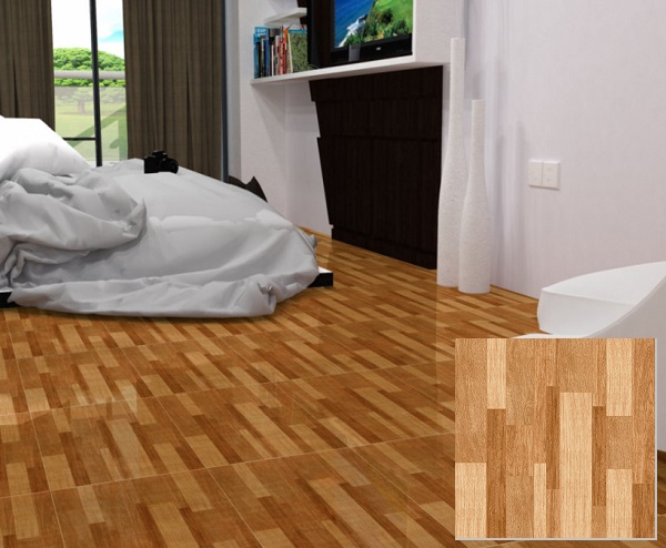 Mẫu gạch vân gỗ Prime 01.500500.17105 lát nền cho không gian phòng ngủ