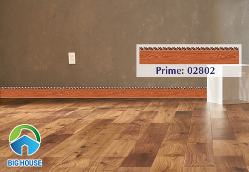  Gạch ốp chân tường giả gỗ Prime kích thước 12x60cm mã 02802