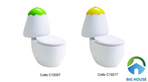 Bồn cầu hình quả trứng Cotto C15017 thiết kế độc đáo và rất ấn tượng