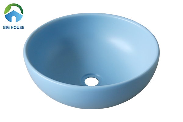 Chậu rửa hình tròn màu xanh nước biển SU515 