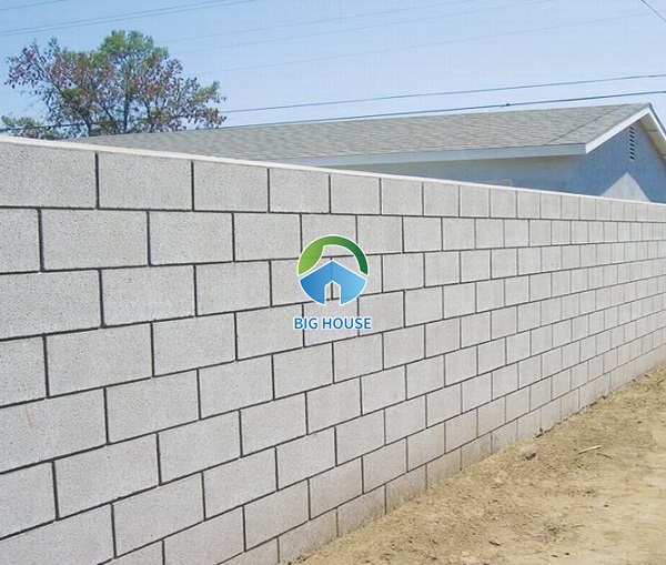 gạch block xây tường rào