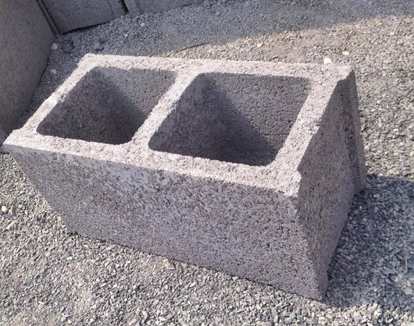 Loại gạch block 2 lỗ được sử dụng phổ biến