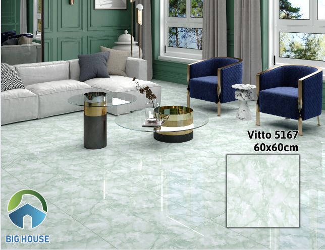 Gạch Vitto 5167 màu xanh ngọc bích