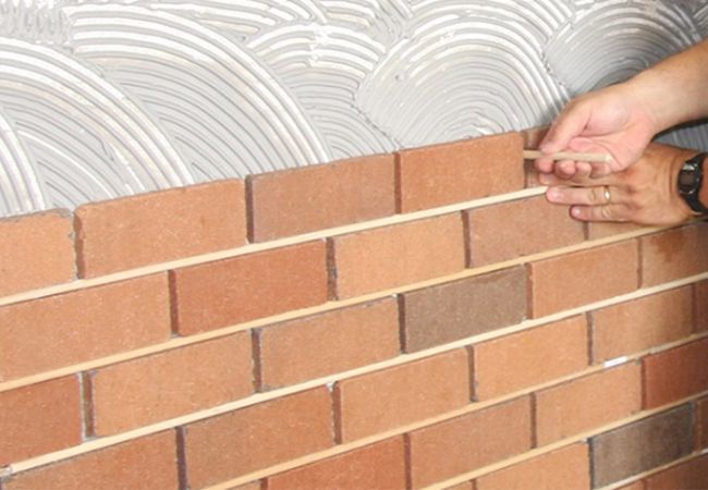cách ốp gạch giả cổ đẹp