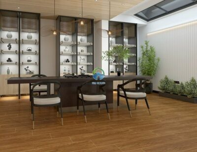 35 Mẫu gạch giả gỗ màu óc chó Đẹp, Hiện đại và Cách phối