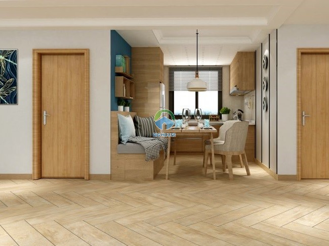 Gạch giả gỗ tone kem nâu Đồng Tâm 2080WOOD007 Gạch giả gỗ tone kem nâu Đồng Tâm 2080WOOD007