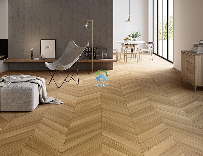 Phương pháp lát gạch xương cá vân gỗ theo kiểu chevron Phương pháp lát gạch xương cá vân gỗ theo kiểu chevron