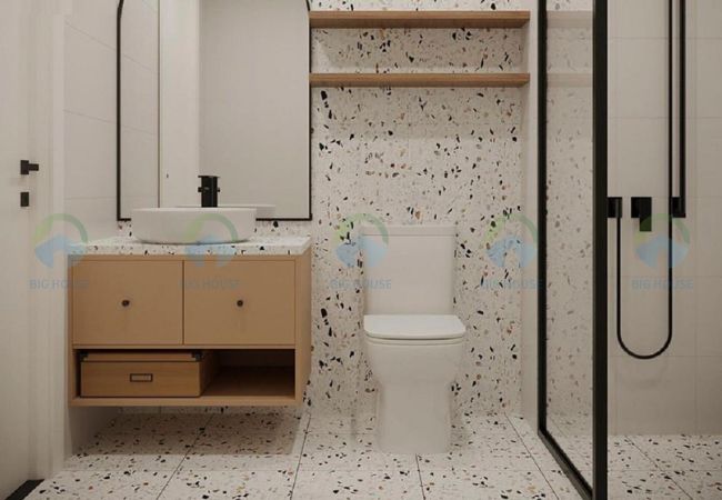 gạch lát nền nhà vệ sinh 60x60 terrazzo 6929