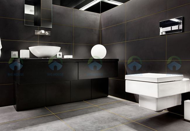 gạch lát nền nhà vệ sinh 60x60 vân xi măng Viglacera VHP 6603