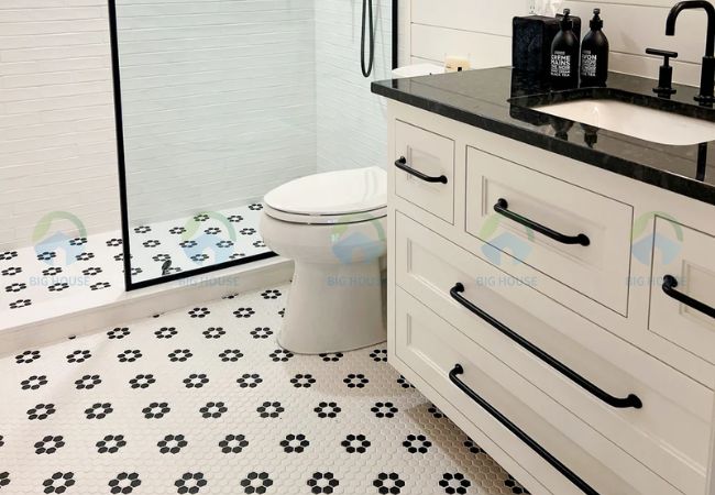 gạch lát nền nhà vệ sinh mosaic