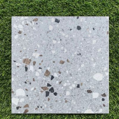 gạch lát nhà vệ sinh 60x60 Terrazzo Grey