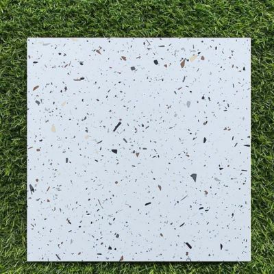 gạch lát nhà vệ sinh 60x60 Terrazzo White