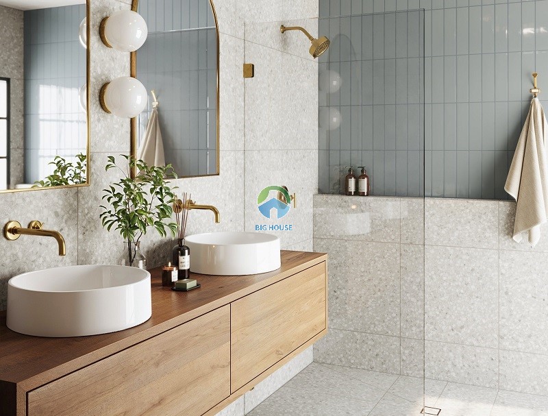 Mẫu gạch terrazzo nhà tắm 67052 60x60