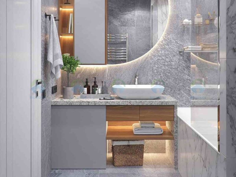 thiết kế phòng tắm nhỏ 3m2